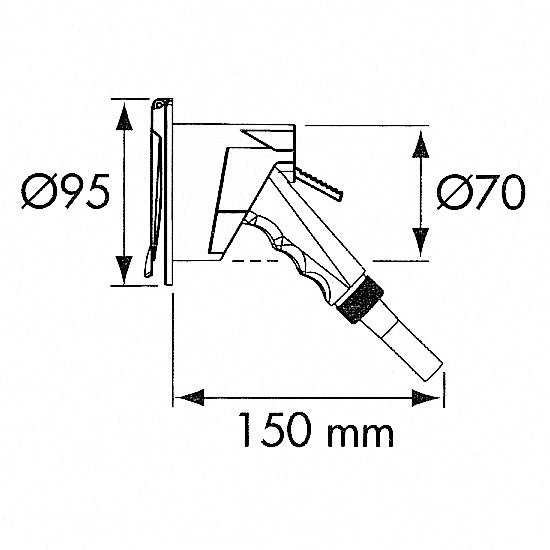 Nuova Rade cockpit blandingsbatteri til indbygning