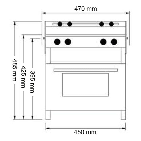 Pacific 4500 gaskomfur
