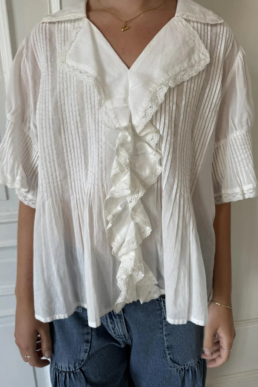 AJ117 Gail Bluse Chalk