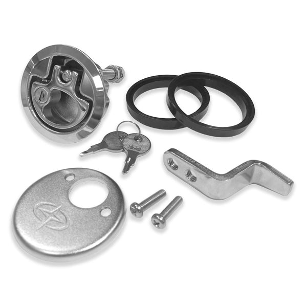 Roca Dørkbeslag vinklet rigel låsbar, Ø76