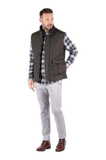 Pre End Harald Vest Ultra Dark Brown