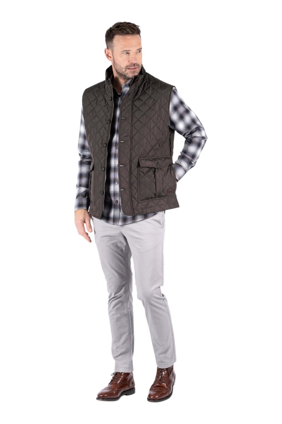 Pre End Harald Vest Ultra Dark Brown