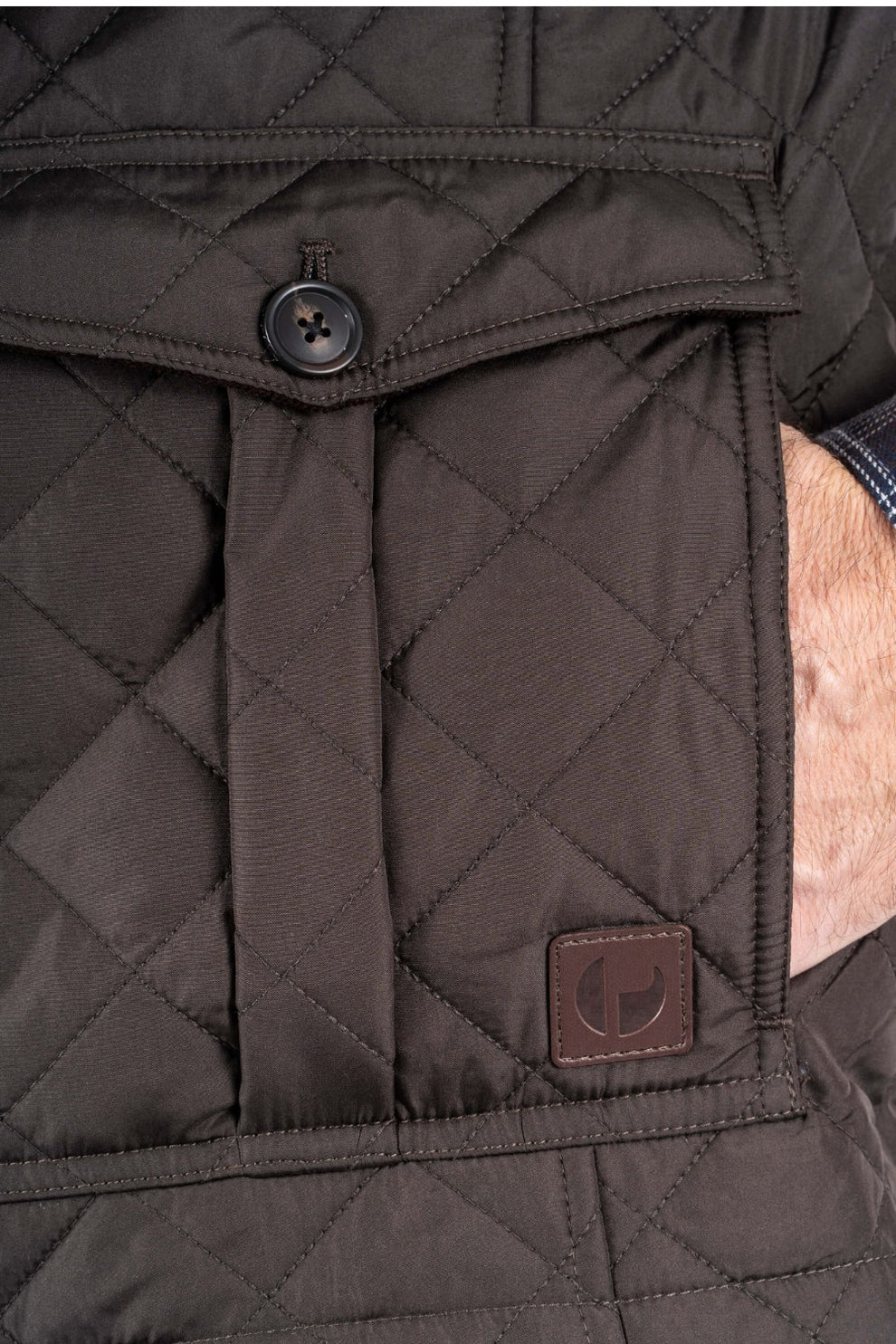 Pre End Harald Vest Ultra Dark Brown