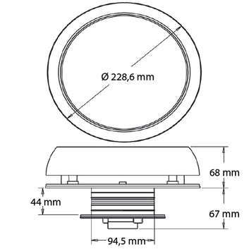 Marinco Day & Night solcelle ventilator RF, 3