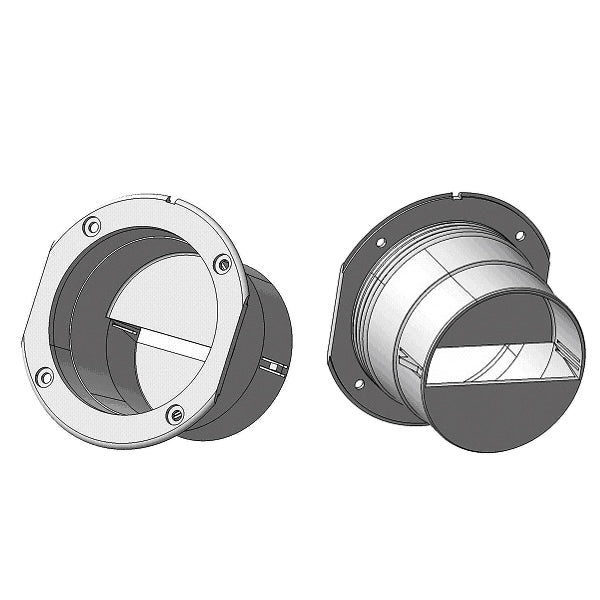 Nuova Rade slangeadapter til ventilgæller Ø 3" eller 70mm