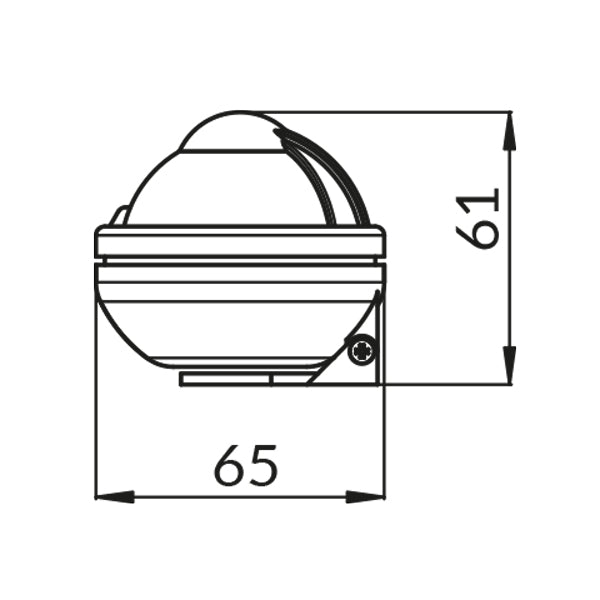 Riviera kompas Comet 2", sort