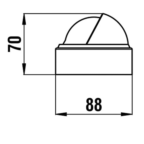 Riviera kompas Stella 2 ½", sort