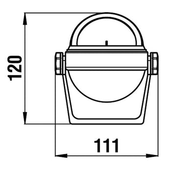 Riviera kompas m/bøjle Stella 2 ½