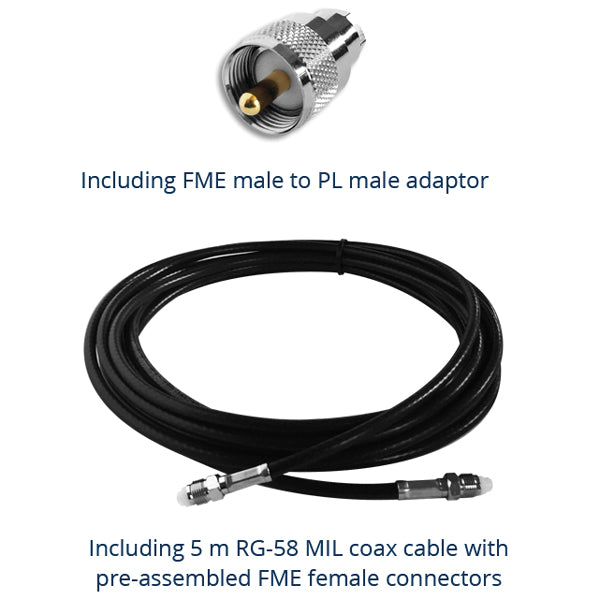 Scout Quick 6 VHF højtydende antenne 2.4m