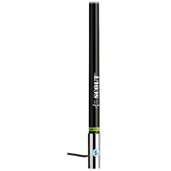 Scout KS-43 VHF antenne med kabel og stik, sort