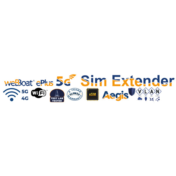 Glomex IT1205EPLUS Webboat ePlus 5G Ultra Speed Wifi m/SimExtender