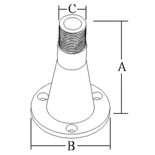 Glomex V9174 Antenneholder til dæksmontering, RF