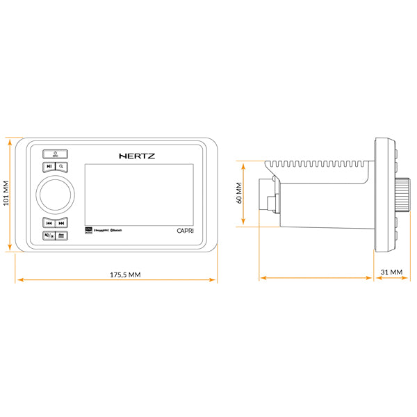 Hertz Capri H100 DAB+ radio