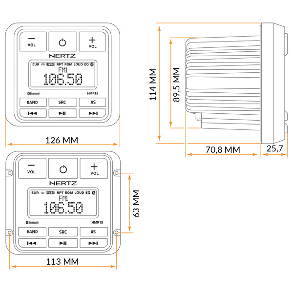 Hertz HMR 15 D DAB radio