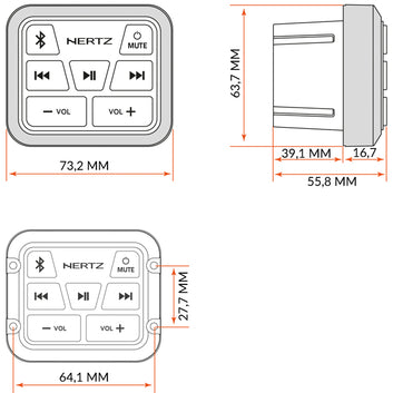 Hertz HMR BT bluetooth modtager