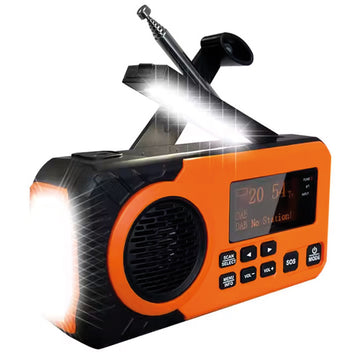 Nødradio med DAB+/FM og solcelle