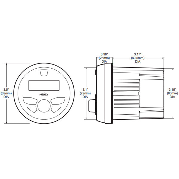 Velex marine radio sæt DAB+/FM med 2 højttaler 6,5"