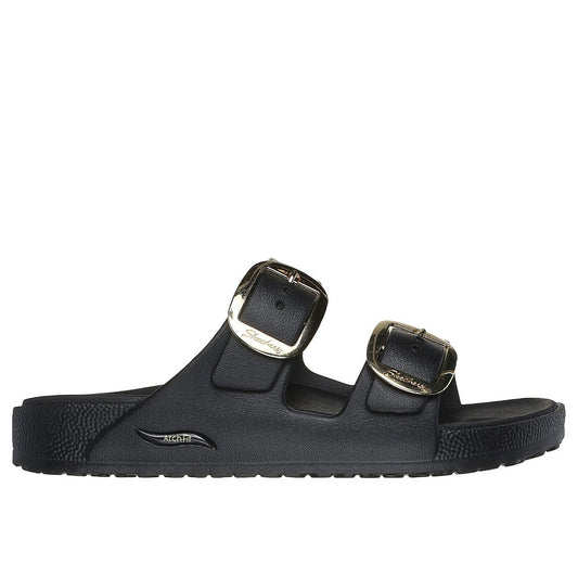 Skechers W Arch Fit Cal Breeze Sandal - Gold Star - Black