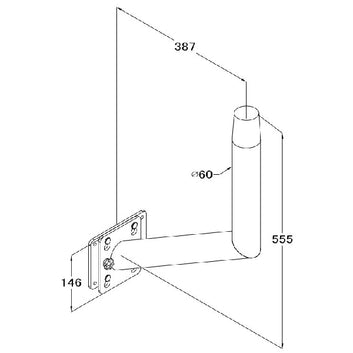Bordbeslag med aftagelig beslag RF