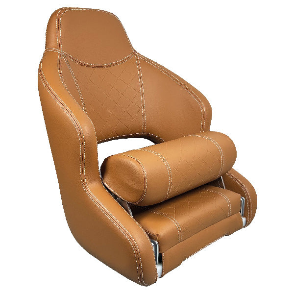 ESM Deluxe sport flip up sæde H52, Cognac