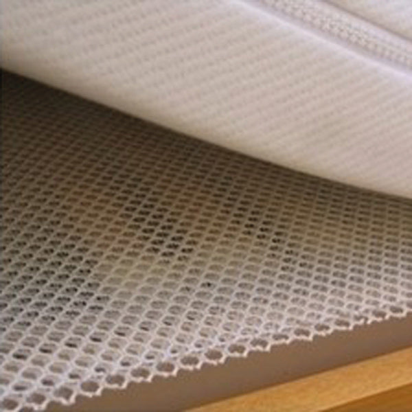 1852 Madrasunderlag 3D airmesh hvid, 2x2m