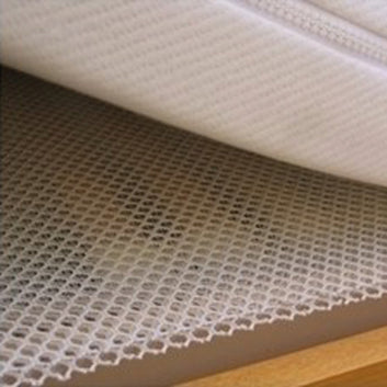 1852 Madrasunderlag 3D airmesh hvid, 2x2m