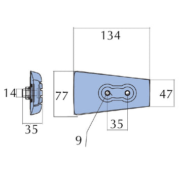 Tecnoseal Zinkanode volvo sx/dph/dpr/dpi