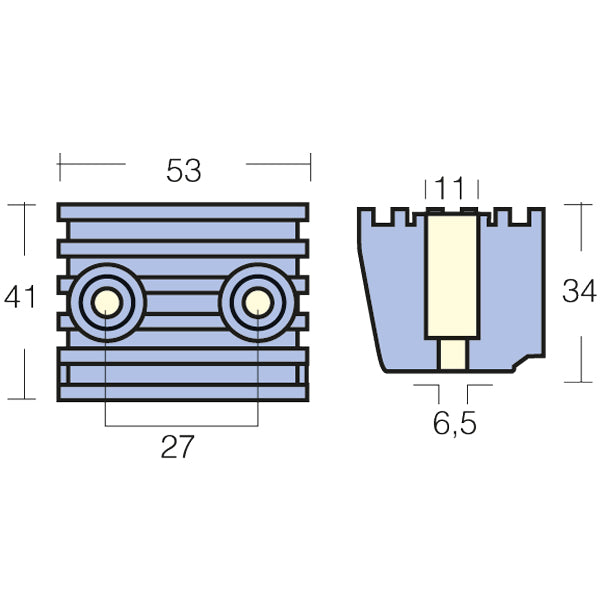 Tecnoseal Zinkanode volvo dpx 53x41mm 873395