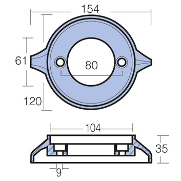 Tecnoseal Aq-drev zinkring
