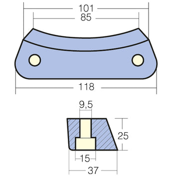 Tecnoseal Motorzink for volvo duo prop