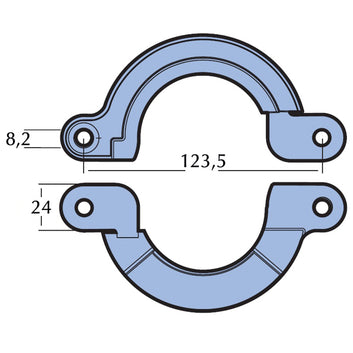 Tecnoseal Yanmar drev zinkring 2-delt 01305/1