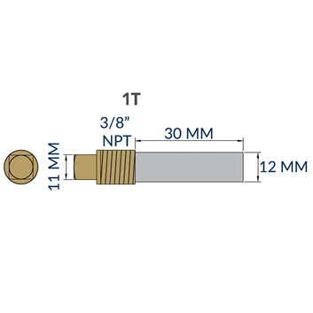 Tecnoseal Cummins motorzink komplet 3/8" NPT