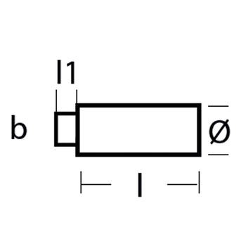 Tecnoseal motorzink løs anode zink Lombardini: til 1141762
