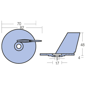 Tecnoseal zinkanode suzuki 20,25 &30hk