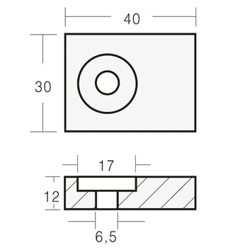 Tecnoseal zinkanode suzuki 40hk