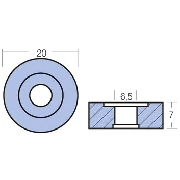 Tecnoseal zinkanode mercury 4-5hk