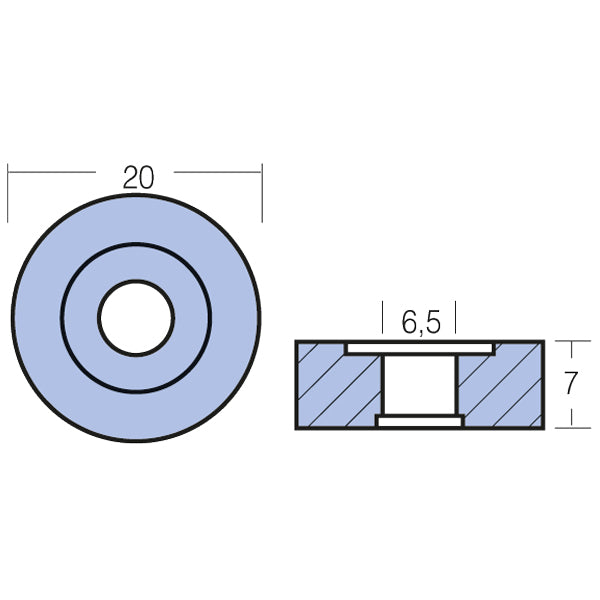 Tecnoseal zinkanode mercury 4-5hk