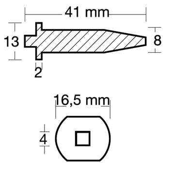 Tecnoseal Zinkanode Mercury/Mariner 826887 /Yamaha 6J8-113