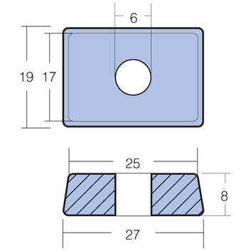 Tecnoseal zinkanode mercury 4t 4-9.9hk