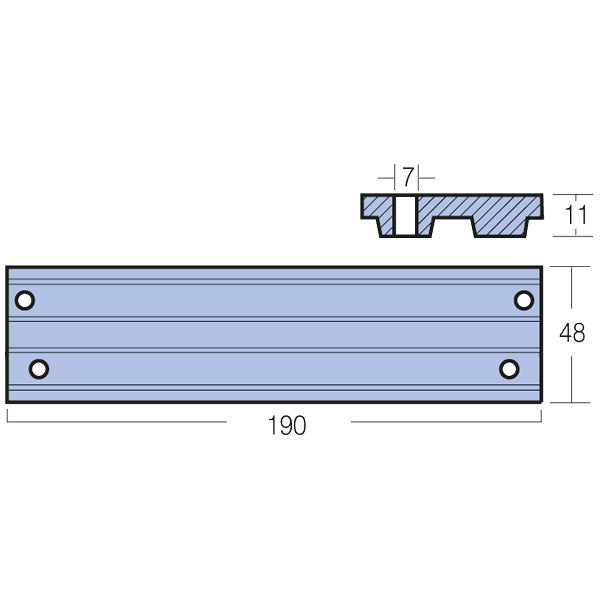 Tecnoseal zinkanode mercury 40-225hk