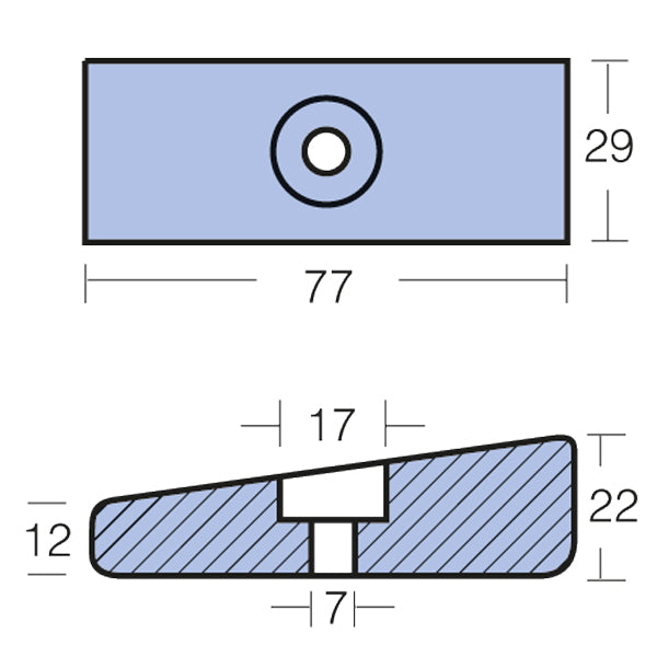 Tecnoseal zinkanode Mercury 50-225hk