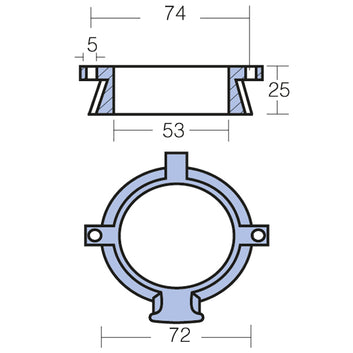Tecnoseal zinkanode mercruiser alpha one