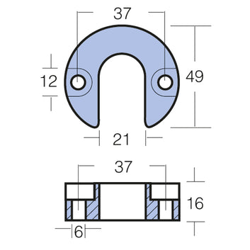 Tecnoseal zinkanode mercruiser alpha one