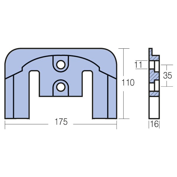 Tecnoseal zinkanode mercruiser bravo