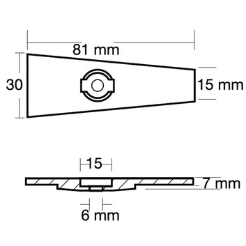 Tecnoseal zinkanode Yamaha 6-8hk
