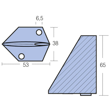 Tecnoseal zinkanode yamaha 9,9 - 4t