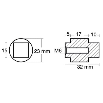 Tecnoseal Zinkanode yamaha motorzink 80-300hk