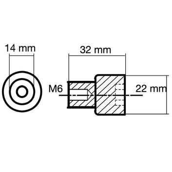 Tecnoseal Zinkanode Yamaha motorzink 75-250hk 68V-11325-02