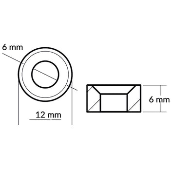 Tecnoseal Zinkanode Yamaha 150hk 63P-11325-21-00