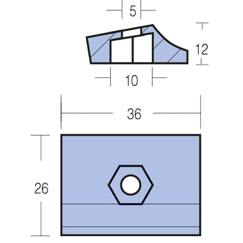 Tecnoseal Zinkanode omc 8 - 15hk